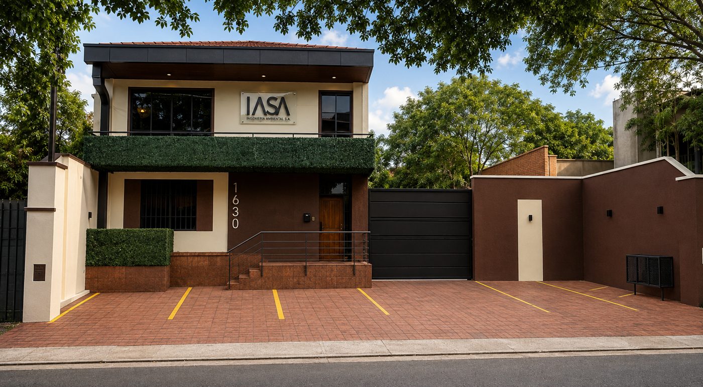 Fachada de las oficinas de IASA en Asunción